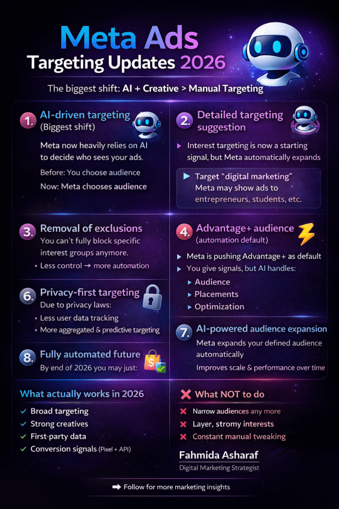 Meta ads update 2026 Fahmida Asharaf Best Digital Marketing strategist in palakkad